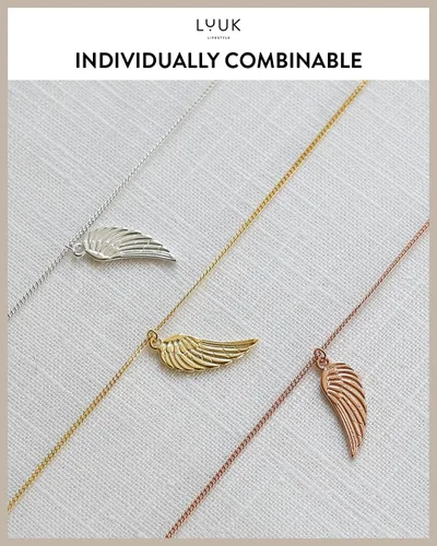 Vista 6 de LUUK LIFESTYLE Collar de filigrana de plata de ley 925 para mujer con colgante, joyería femenina de moda para la vida cotidiana, longitud ajustable