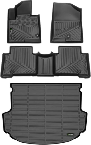 Vista 82 de HAFIDI® - Tapetes para auto con almacenamiento debajo del asiento, para todo clima, antideslizantes, de elastómero termoplástico, para la primera