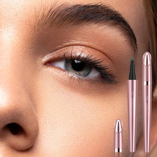 Vista 5 de Lápiz de cejas impermeable para microblading, 2025 NUEVO Lápiz mágico para cejas, lápices de cejas para mujeres con 4 puntas, crea cejas de aspecto