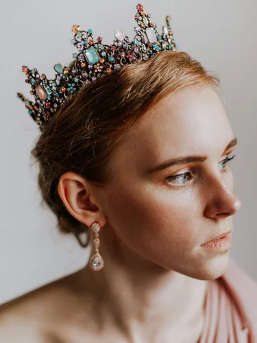 Vista 2 de SWEETV Queen Crown, Princess Crowns for Women, Baroque Tiaras for Women 0. Multicolor