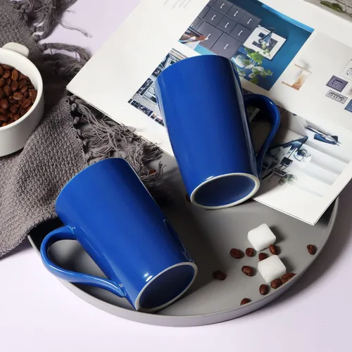 Vista 3 de M099 - Tazas de café de 12 onzas para fiesta de oficina, novedad de mármol para amigos, mujeres, hombres, hermanas y compañeros de trabajo, juego