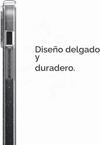 Vista 3 de Speck Funda transparente para iPhone 14 y iPhone 13 – Protección contra caídas, resistente a los arañazos y a prueba de amarilleo, funda de doble