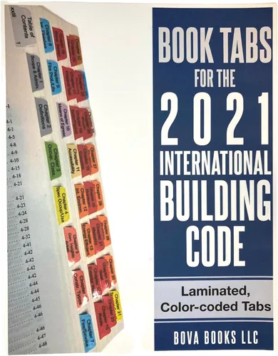 Vista 8 de Pestañas de libro para The International Building Code 2021. Pestañas laminadas, codificadas por colores y extraíbles para The IBC