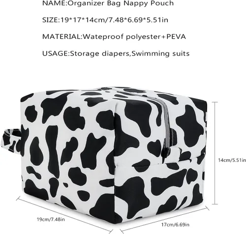 Vista 2 de Bolsas húmedas para pañales de tela para bebé, bolsa de pañales impermeable para colgar cápsulas, reutilizable, lavable para cochecito de bebé