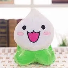 Vista 3 de Peluche de anime de cebolla de 7 pulgadas, lindo juguete para el hogar, sofá, almohada, decoración coleccionable, juguete