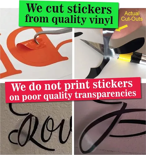 Vista 4 de Adhesivo para parachoques de 1 x 12 pulgadas, nombre personalizado, número de texto, Dceal, calcomanía de texto personalizada