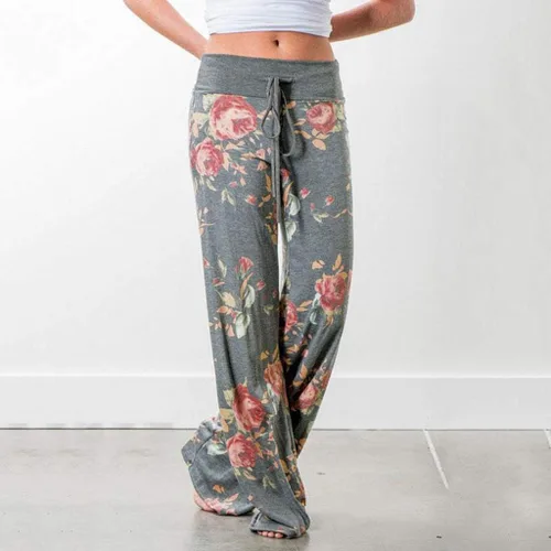 Vista 3 de Women Pants Neartime Print Loose Casual Pants American Flag Drawstring Wide Leggings