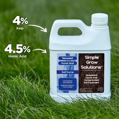 Vista 3 de Soil Hume - Ácido húmico de algas marinas de 32 onzas + 4-6-8 alimentos para plantas multiusos de 32 onzas + micronutrientes quelatados Micro