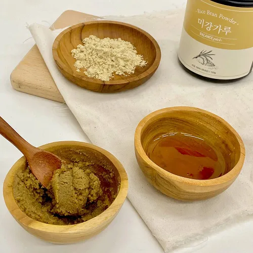 Vista 3 de BALANCE PICK Polvo de salvado de arroz natural 4.23oz - Producto de Corea