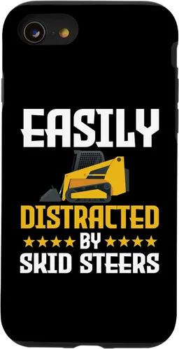 Vista 9 de Funda divertida para iPhone 12 Pro Max para maquinaria de construcción de controlador de minicargadora