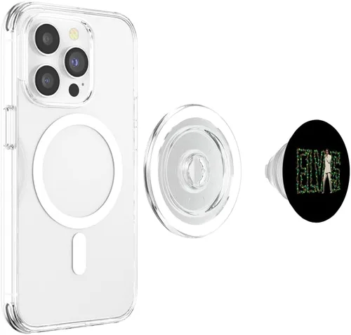 Vista 4 de Elvis Presley PopSockets MagSafe PopGrip de luces navideñas oficiales para iPhone