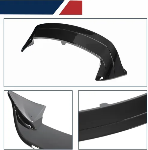 Vista 5 de Alerón de Techo Trasero Volkswagen VW MK8 GTI R 2021-2024 Negro Brillante Alerón Superior de Ventana Trasera Ala de Maletero Factory Outlet