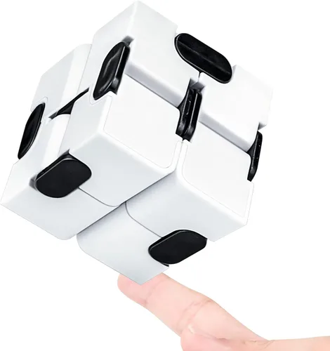 Vista 14 de WUQID Infinity Cube - Juguete antiestrés para niños y adultos, bonito, pequeño, accesorio único para aliviar la ansiedad y pasar el tiempo