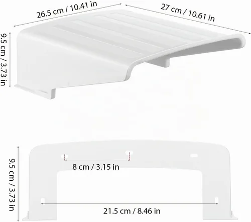 Vista 2 de Generic Cubierta de cámara de seguridad para cámara de exteriores, cubierta de lluvia y protector solar para cámaras CCTV, protector universal