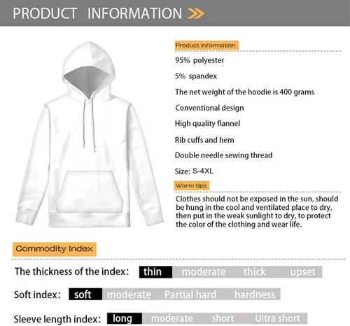 Vista 2 de Frestree Sudadera polinesia con capucha y cordón de bolsillo para adultos y niños