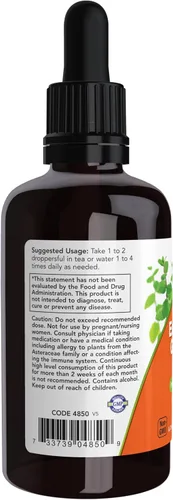 Vista 3 de Now Supplements, equinácea y sello de oro Plus con gotero, 2 onzas líquidas