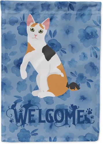 Vista 44 de Caroline's Treasures CK5005GF Bandera de bienvenida de gato abisinio para buzón, bandera decorativa para patio exterior, obras de arte de patio