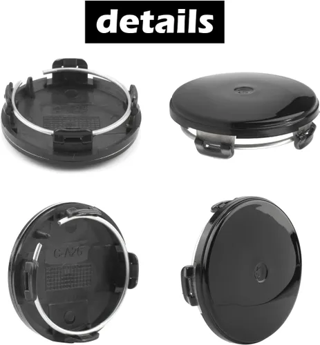 Vista 7 de 4 piezas de tapas centrales de 59 mm / 2.32 pulgadas para Hyundai Benz, reemplazo de llanta 52960-38300 52960-3K210 52960-3K250