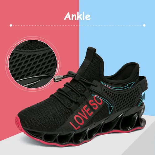 Vista 3 de ziitop Tenis para niños para correr tenis para niñas entrenamiento atlético deportes caminar ligeros transpirables sin cordones niño pequeñoniño