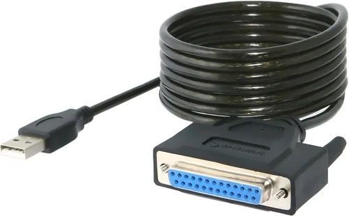 Vista 5 de SABRENT Adaptador de impresora paralelo USB 2.0 a DB25 IEEE-1284 (CB-DB25)