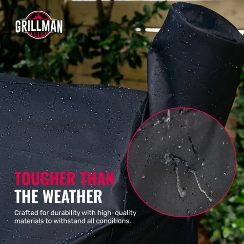 Vista 5 de Grillman - Resistente funda para parrilla de pellets, compatible con Traeger Pro Series 22, 575, modelos Elite, Lone Star Elite, Pro 20
