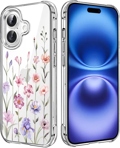 Vista 50 de Funda transparente de girasol compatible con iPhone SE 2022 SE 2020 7 8, funda trasera floral para niñas y mujeres, funda protectora transparente