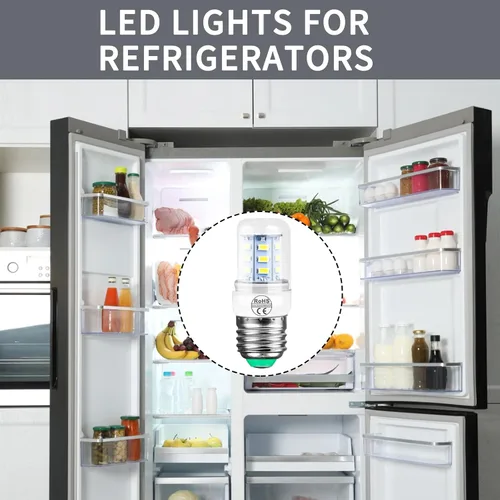 Vista 4 de Paquete de 2 bombillas LED D34L de repuesto para refrigerador de 3.5 W compatibles con congelador (110 V-240 V luz blanca) AP6278388 PS12364857