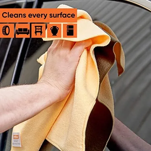 Vista 3 de Superio Paño de limpieza de microfibra para automóviles, trapos de limpieza de cocina para limpieza de limpieza, toallas de microfibra de 12