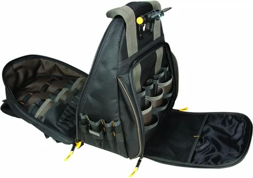 Vista 4 de Custom Leathercraft Mochila + bolsas de polietileno, color negro