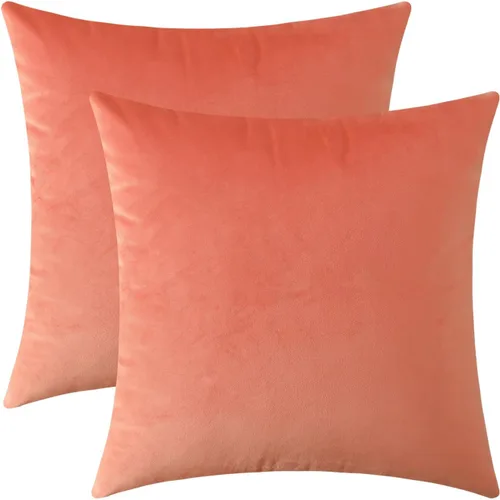 Vista 53 de Jeneoo Juego de 2 fundas decorativas para cojines de terciopelo suave y cómodo, funda sólida para cojín de sofá, decoración