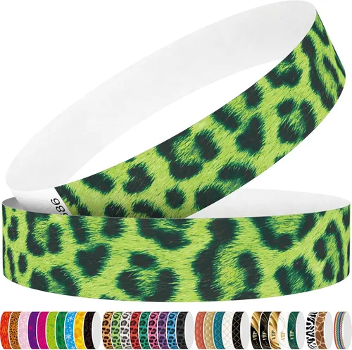 Vista 37 de Tyvek - Pulseras para eventos, diseño creativo de color, pulseras de papel de 3/4 pulgadas, paquete de 250 unidades para fiestas, agrupaciones, Negro
