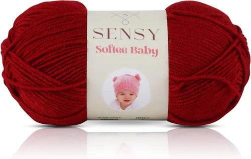Vista 64 de Sensy Softee Hilo para Bebé, 3.5 oz, 275 yardas, Gauge 3 Light (Almendra)