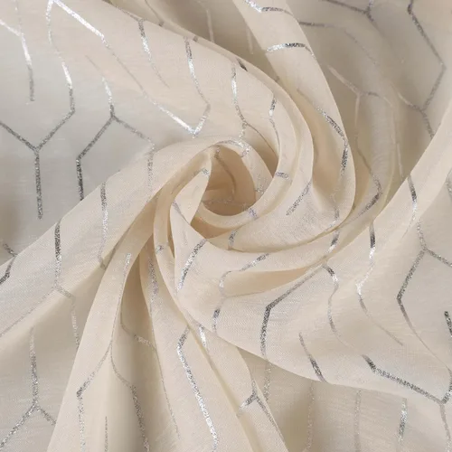 Vista 4 de SUPERIOR Cortinas transparentes, cortinas perfectas para luz natural, detalles de ventana de enrejado, decoración contemporánea moderna, colección