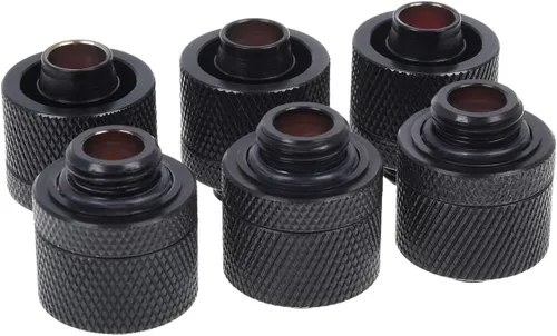 Vista 4 de Alphacool 17388 HF 16/10 Conexión de compresión G1/4 - Cromo Sixpack Accesorios de refrigeración por agua