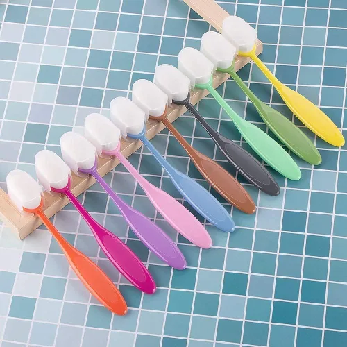 Vista 6 de Yoseng 10 pinceles de mezcla de tinta para hacer tarjetas, manualidades de papel surtido de amplia aplicación con mango de código de color y tapas