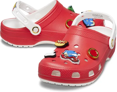 Vista 6 de Crocs Zuecos clásicos unisex de Sonic the Hedgehog para niños y niños pequeños