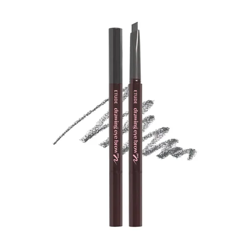 Vista 14 de ETUDE Drawing Eye Brow Pro (marrón oscuro) Lápiz de cejas para mujer, microblading, de larga duración, aspecto natural diario con textura suave