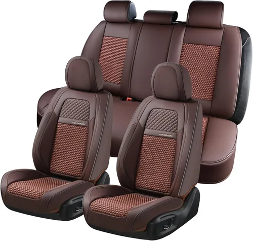 Vista 13 de Coverado - Fundas impermeables para asientos de coche, fundas delanteras para asientos de coche, 2 en 1, fundas protectoras para asientos de coche