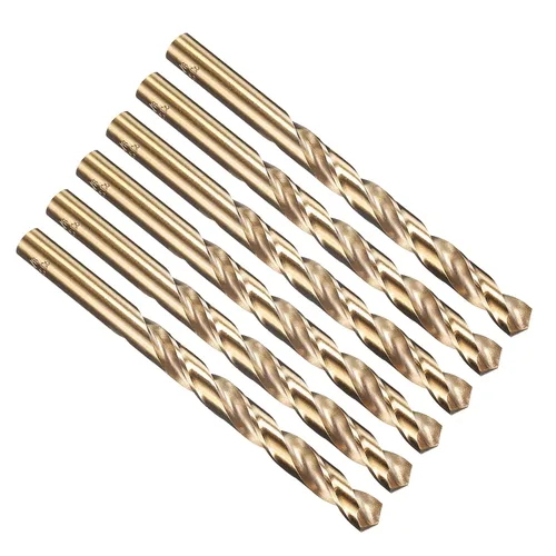 Vista 312 de PATIKIL Broca Jobber de 0.039 in, vástago recto M35 cobalto 5% acero de alta velocidad 135° acabado dorado para metal duro de acero inoxidable - 2