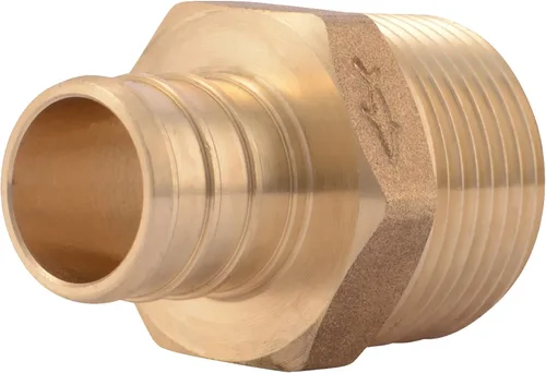 Vista 13 de SharkBite Adaptador Macho MNPT de Engaste de 1 Pulgada, Accesorio de Plomería de Latón, Tubería PEX, Cobre, UC140LFA