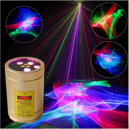 Vista 8 de Chims Luz de fiesta RGB 33 patrones con cielo estrellado rojo luces activadas por música para Navidad, Navidad, familia, discoteca, DJ, fiesta
