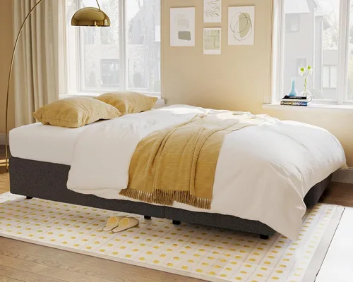 Vista 5 de PaPaJet Sofá Cama, Sofá Cama con Chaise de Almacenamiento, Sofá en Forma de L con Cama Extraíble, Sofás de Gran Tamaño para Sala de Estar - Boucle