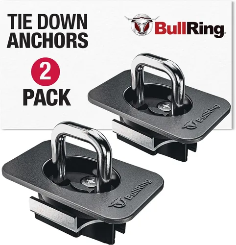 Vista 2 de Bull Ring - Amarres retráctiles para caja de camioneta ajustables para Ford F150 2015-25, Super Duty 2017-25, Raptor 2017-25 – Ajuste empotrado