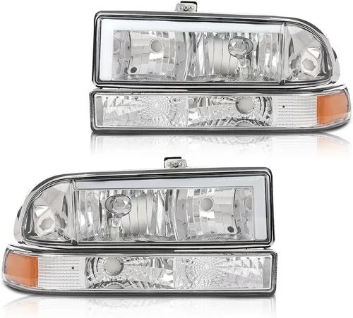 Vista 34 de CHEDA Conjunto de Faros Delanteros Faro Compatible con GMC Canyon/Chevy Colorado 2004-2012 Conjunto de Faros Luces de Parachoques
