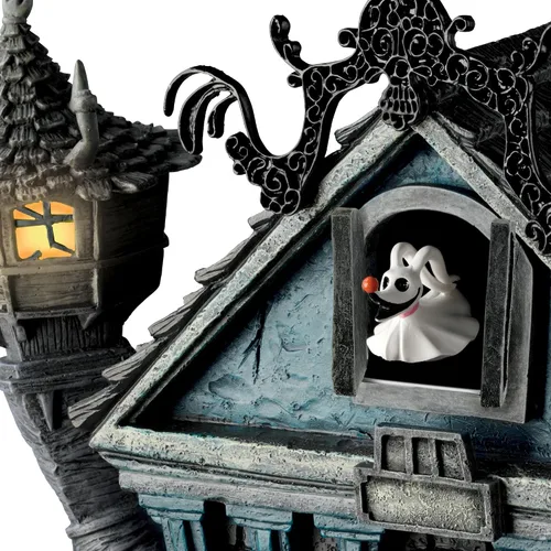 Vista 3 de The Bradford Exchange reloj cucú, reloj de pared de La Pesadilla antes de Navidad de Tim Burton