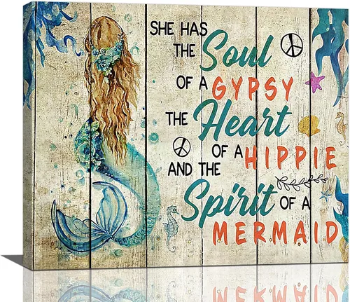 Vista 46 de Arte de pared de colibrí cristiano con texto en inglés "God says you ers", impresiones en lienzo, pintura rústica de pájaros de campo, obras de arte