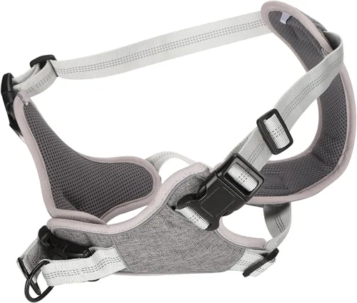Vista 2 de Adjustable No Pull Dog Harness Vest, Reflective Chest and Back Vest Harness for Medium Large Dogs, Padded Outdoor Walking Harness with Anti - Loose