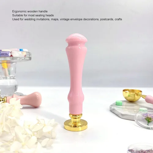 Vista 4 de Fdit 9 piezas de repuesto de sello de cera de cera, mango de sello de cera de sellado, mango de sello de cera de sellado de boda de madera