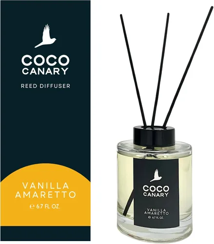 Vista 10 de Coco Canary Difusores de varillas de 6.7 onzas para el hogar, centro turístico, aroma floral de larga duración, té verde y jazmín, brisa floral