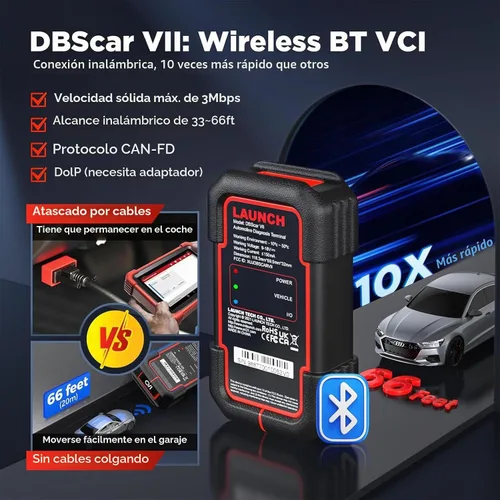 Vista 6 de Launch X431 CRP919XBT Herramienta de escaneo bidireccional inalámbrico con código ECU, 2026 Upgraded of CRP919X, All System Diagnostic OBD2